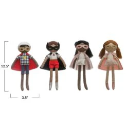 Creative Coop Poupée HéroCape Rouge -Bébés Produits Boutique creative coop poupee hero cape rouge 2