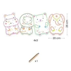 Djeco Coloriages à Révéler Animaux Sauvages -Bébés Produits Boutique djeco coloriages a reveler animaux sauvages 2