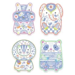 Djeco Coloriages à Révéler Animaux Sauvages -Bébés Produits Boutique djeco coloriages a reveler animaux sauvages 3