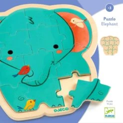 Djeco Puzzle En Bois - Éléphant