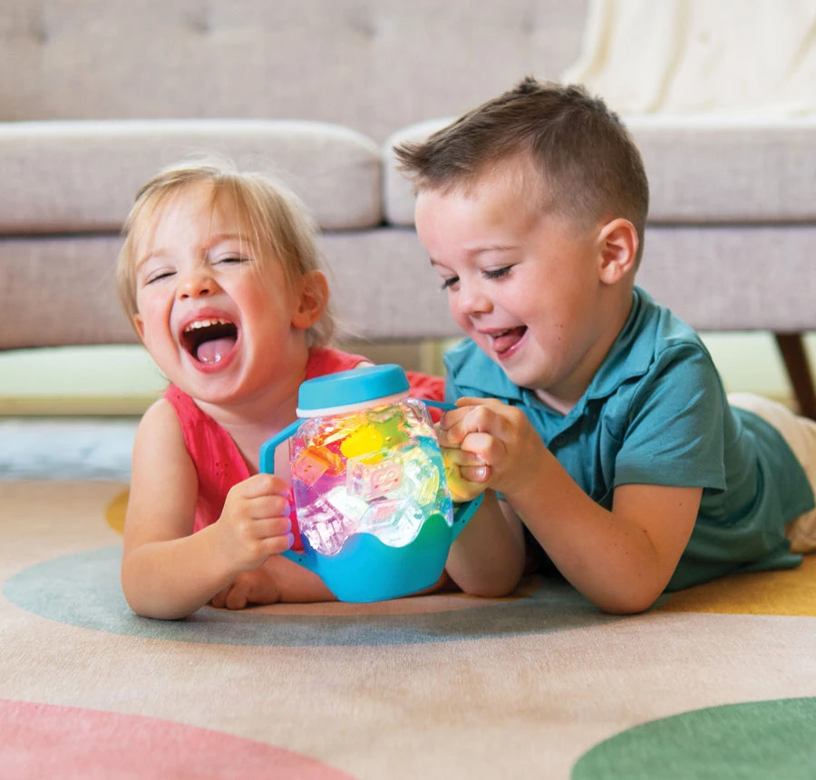 Glo Pals Jarre Sensorielle Jaune 1 Glo Pals Jarre Sensorielle Jaune