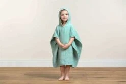 LÄSSIG Laessig Poncho De Bain En Mousseline Menthe