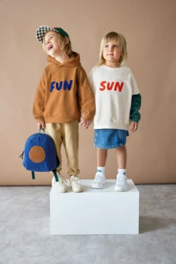 Lassig Petit Sac à Dos En Corduroy Blue Smiley -Bébés Produits Boutique lassig petit sac a dos en corduroy blue smiley 3