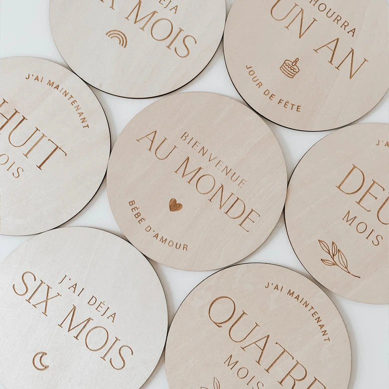 Le Petit Tableau Noir Pastilles De Bois Mensuelles 2 Le Petit Tableau Noir Pastilles De Bois Mensuelles – Image 2