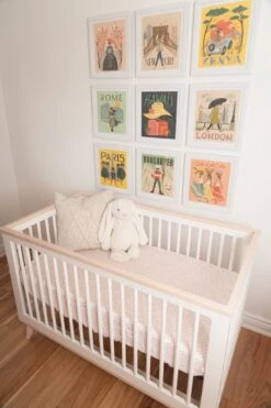 Lil North Co. Drap Contour De Bassinette Blush Dots