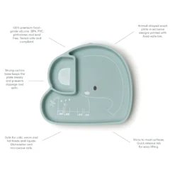 Loulou Lollipop Assiette En Silicone Lion