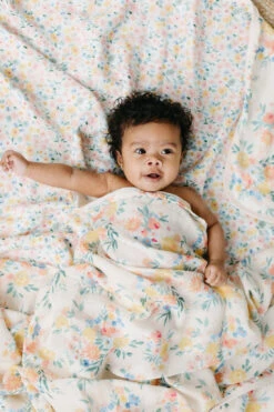 Loulou Lollipop Couverture En Mousseline Floral Bouquet -Bébés Produits Boutique loulou lollipop couverture en mousseline floral bo 2