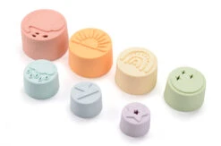 Loulou Lollipop Tour à Empiler En Silicone Rainbow -Bébés Produits Boutique loulou lollipop tour a empiler en silicone rainbow 3