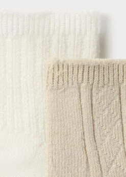 Mayoral Chaussettes Pour Bébé Ensemble De 2 Beige