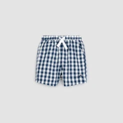 Miles Short Navy Gingham Bébé