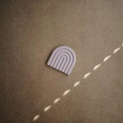 Mushie Arc-en-ciel De Dentition Mauve