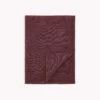 Petit Lem Couverture En Tricot Aubergine