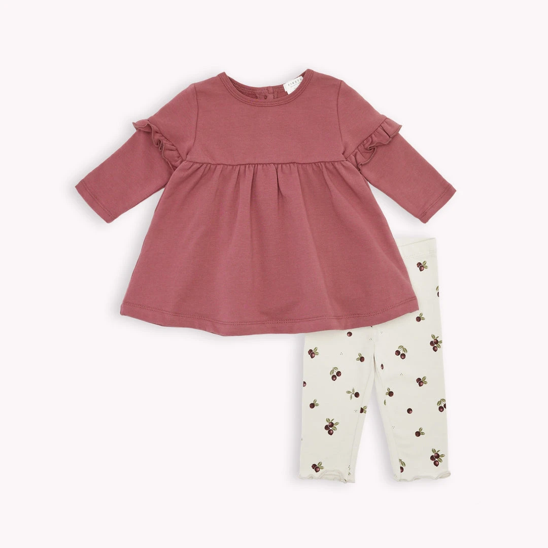 Petit Lem Ensemble Robe Et Legging Canneberges 1 Petit Lem Ensemble Robe Et Legging Canneberges