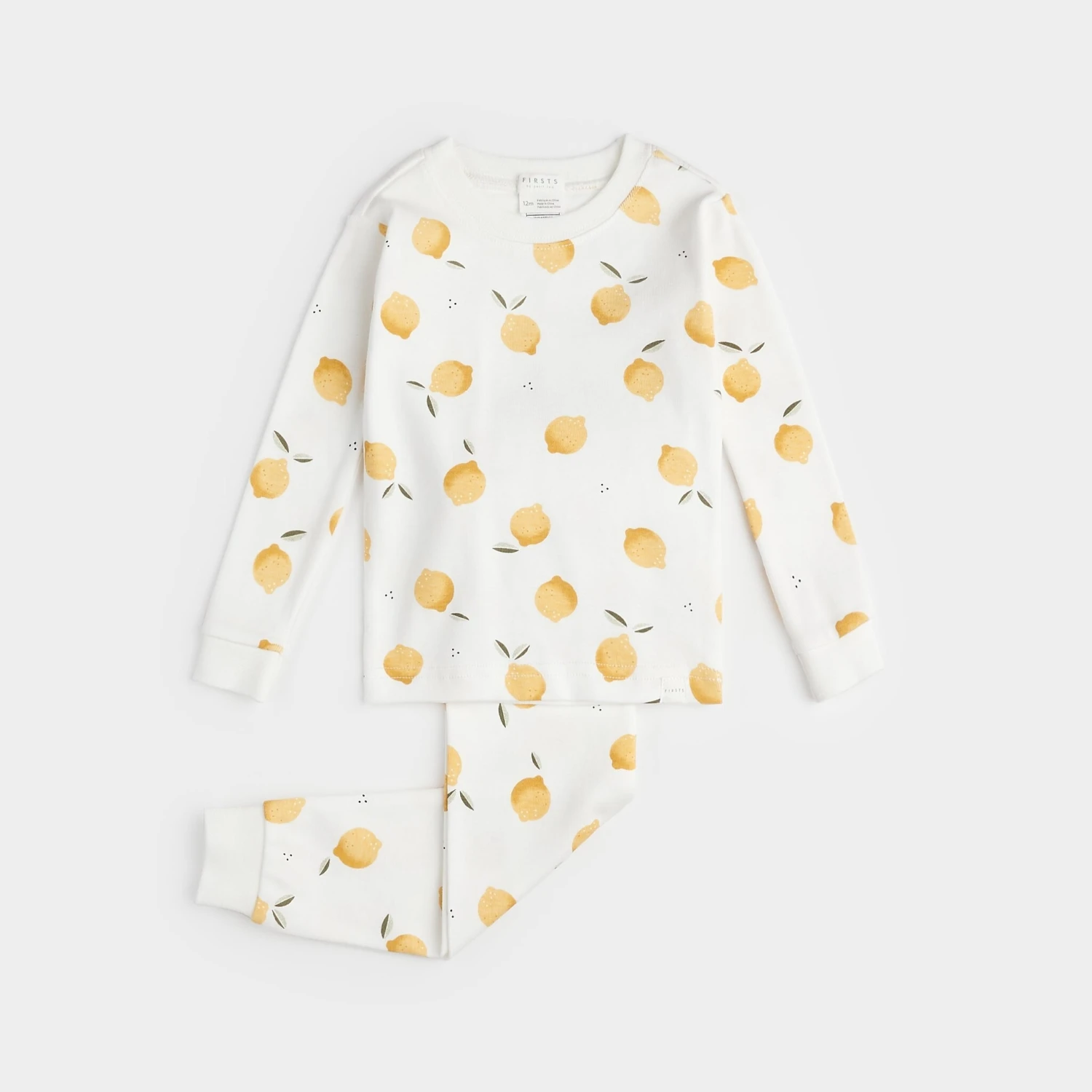 Petit Lem Pyjama Deux Pièces Citrons 1 Petit Lem Pyjama Deux Pièces Citrons