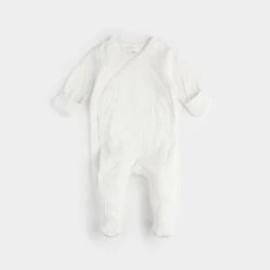 Petit Lem Pyjama Une Pièce En Pointelle Blanc