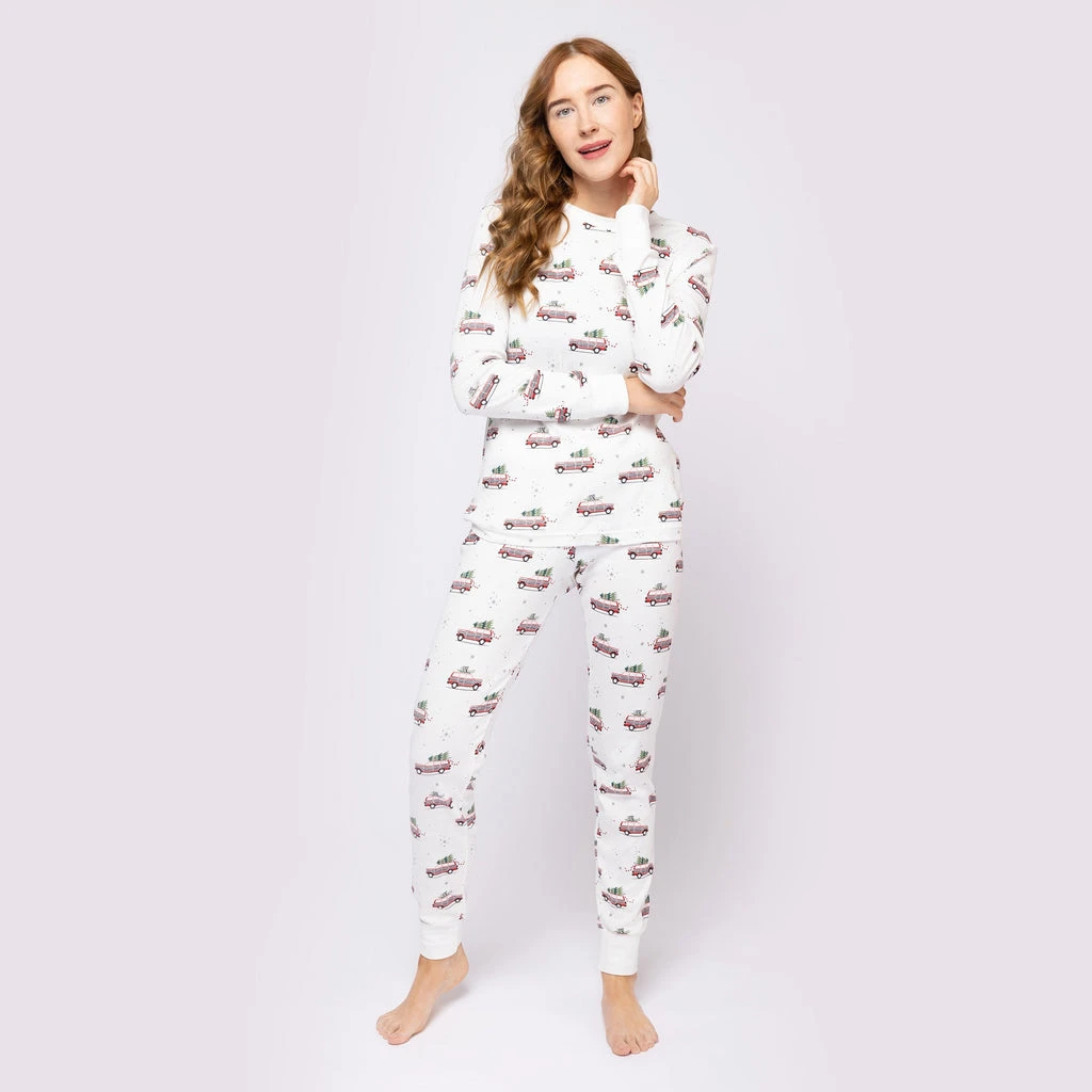 Petit Lem Pyjama Voitures Festives Femme 2 Petit Lem Pyjama Voitures Festives Femme – Image 2