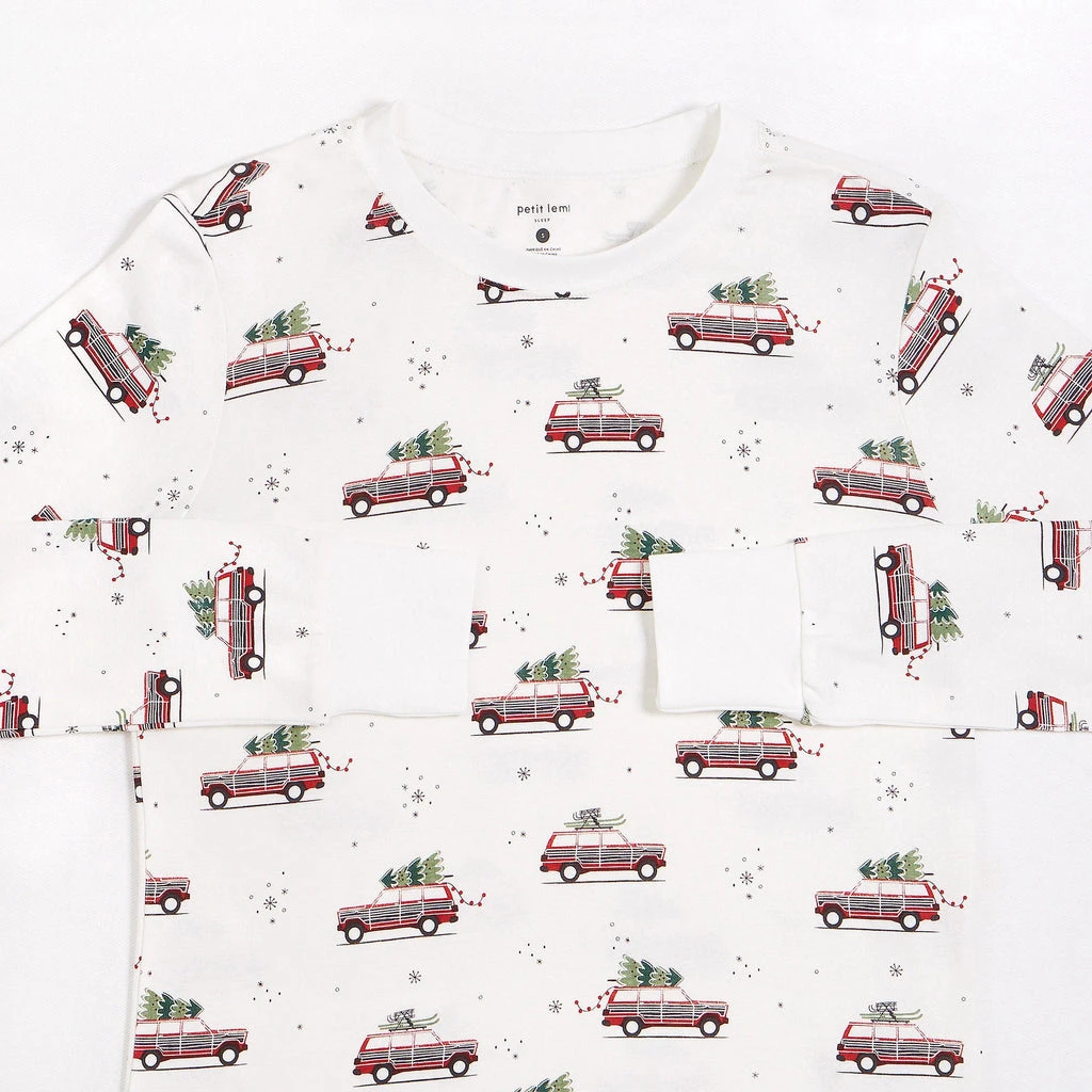 Petit Lem Pyjama Voitures Festives Femme 1 Petit Lem Pyjama Voitures Festives Femme