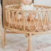 Poppie Toys Berceau Pour Poupée En Rotin Clay