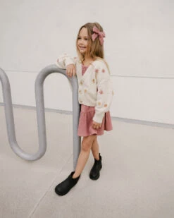 Rylee + Cru Cardigan Boxy Fall Flowers