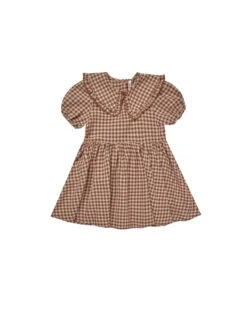 Rylee + Cru Robe Camille Gingham Brown -Bébés Produits Boutique rylee cru robe camille gingham brown 3