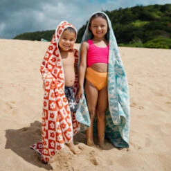 Slowtide Serviette à Capuche - Gigi (Rouille) -Bébés Produits Boutique slowtide serviette a capuche gigi rouille 3