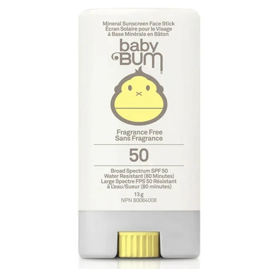 Sun Bum Écran Solaire Minéral SPF50 Pour Le Visage En BâtonBaby Bum 1 Sun Bum Écran Solaire Minéral SPF50 Pour Le Visage En BâtonBaby Bum